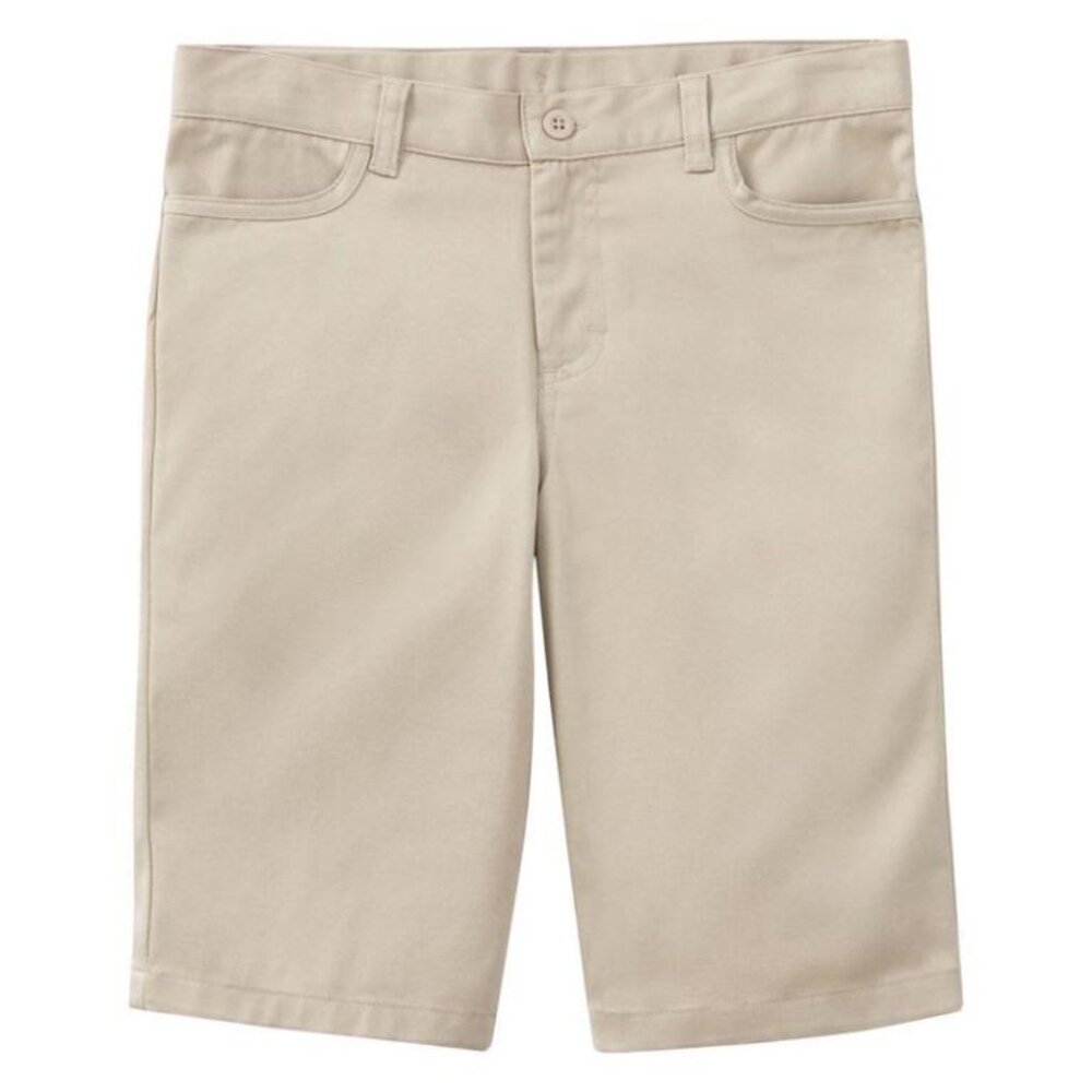 Classroom 52224 Girls Juniors Stretch Matchstick Short Khaki